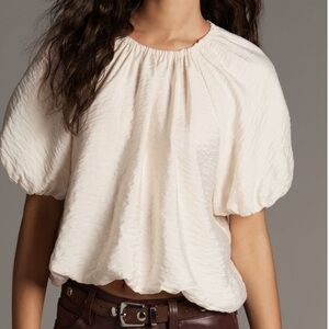 Anthropologie Crew Neck Bubble Top
Sz Large NWT